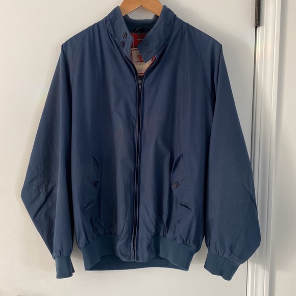 Baracuda Four Climes Made in England Blue Bomber Jacket Size 42 - Picture 1 of 13